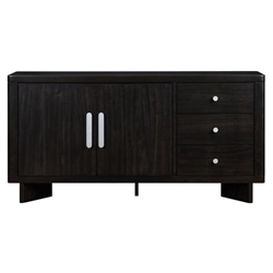 Hathaway 3-Drawer Sideboard Buffet Cabinet - Acacia - Brown 