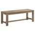 Scottsdale Wood Trestle Base Dining Bench - Washed - Brown