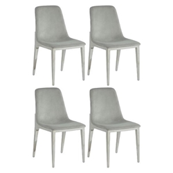 Irene Upholstered Dining Side Chair Light Grey - Set of 4 