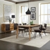 Partridge 40"W x 80"L 5-Piece Dining Set - Natural Sheesham and Espresso