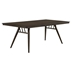 Wes 80"W x 41"L Rectangular Wood Dining Table - Dark Walnut