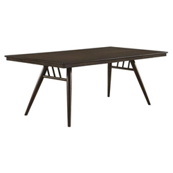 Wes 80"W x 41"L Rectangular Wood Dining Table - Dark Walnut 