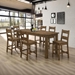 Coleman 7-Piece Counter Height Dining Set - Rustic Golden Brown - COA1847