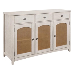 Kirby 3-Drawer Sideboard Buffet Cabinet - Rustic Off White 