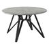 Neil 50" Round SmartTop Dining Table - Gunmetal