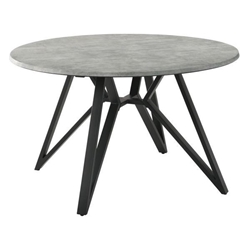 Neil 50" Round SmartTop Dining Table - Gunmetal 