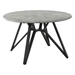 Neil 50" Round SmartTop Dining Table - Gunmetal - COA1943