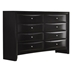 Briana 8-Drawer Dresser - Black