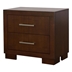 Jessica 2-Drawer Nightstand Cappuccino