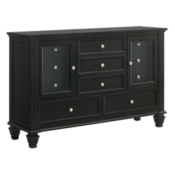 Sandy Beach 11-Drawer Dresser - Black 