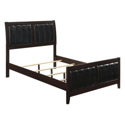 Carlton Wood California King Panel Bed Cappuccino 