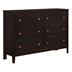 Carlton 6-Drawer Dresser - Cappuccino