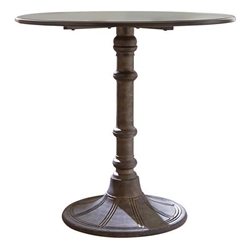 Oswego 30" Round Bistro Dining Table - Bronze - Brown 