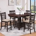 Lavon 42"W x 42"L Oval Counter Height Dining Set - Light Chestnut - 5-Piece - COA2068