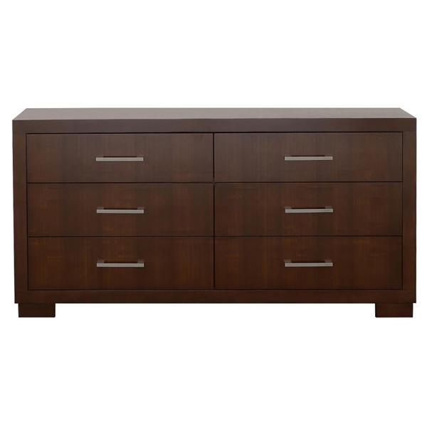 Jessica 6-Drawer Dresser - Cappuccino 