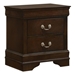 Louis Philippe 2-Drawer Nightstand - Cappuccino - Brown - COA2302