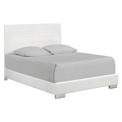 Felicity Wood California King Panel Bed White High Gloss 