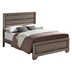 Kauffman Wood California King Panel Bed - Washed Taupe - Brown