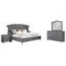 Deanna Eastern King Bedroom Set - Grey - 4-Piece - COA2569