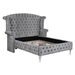 Deanna Upholstered California King Bed Wingback - Grey - COA2571