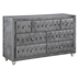 Deanna 7-Drawer Upholstered Dresser - Grey