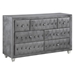 Deanna 7-Drawer Upholstered Dresser - Grey - COA2578