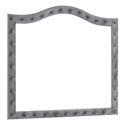 Deanna Upholstered Dresser Mirror - Grey 