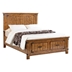 Brenner Wood California King Storage Panel Bed Rustic Honey - Brown