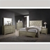 Beaumont Eastern King Bedroom Set - Champagne - Gold - 5-Piece