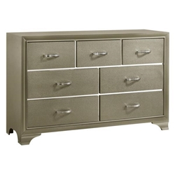 Beaumont 7-Drawer Dresser - Champagne - Gold 