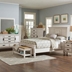 Franco Queen Bedroom Set - Distressed White - Ivory - 5-Piece