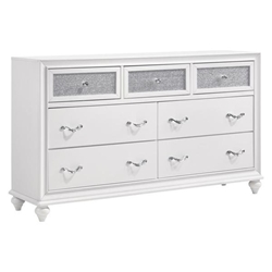 Barzini 7-Drawer Dresser - White 