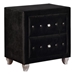 Deanna Upholstered 2-Drawer Nightstand - Black - COA2765