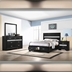 Miranda Full Bedroom Set - Black - 4-Piece