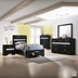 Miranda Twin Bedroom Set - Black - 4-Piece