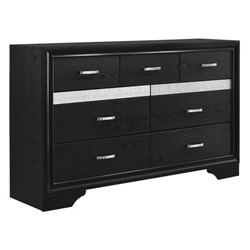 Miranda 7-Drawer Dresser - Black 