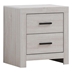 Brantford 2-Drawer Nightstand - Coastal White - Ivory