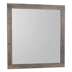 Frederick Dresser Mirror - Weathered Oak - Brown 