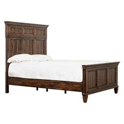 Avenue Wood California King Panel Bed - Weathered Burnished - Brown 