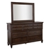 Avenue Dresser Mirror - Weathered Burnished - Brown