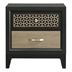 Valencia 2-Drawer Nightstand - Black and Light - Brown