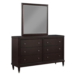 Emberlyn 6-Drawer Dresser with Mirror - Brown 