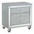 Gunnison 2-Drawer Nightstand - Silver Metallic