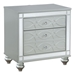 Gunnison 2-Drawer Nightstand - Silver Metallic - COA3164