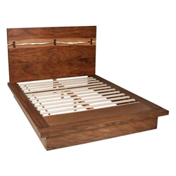 Winslow Wood California King Panel Bed - Smokey Walnut - Brown 