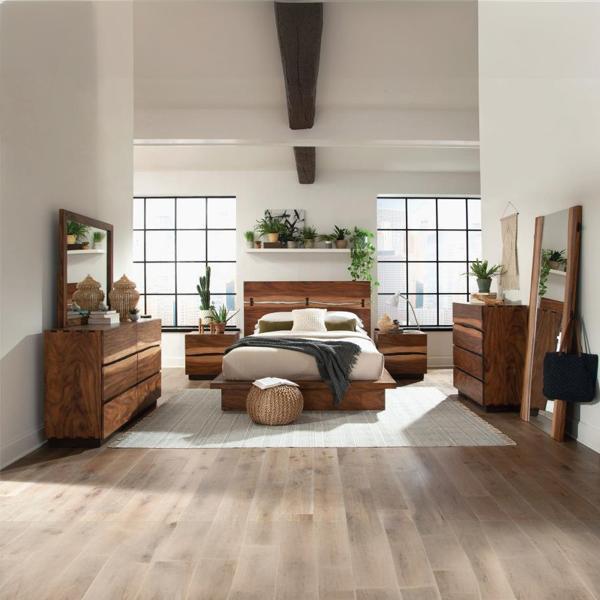 Winslow California King Bedroom Set - Smokey Walnut - Brown - 5-Piece 