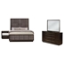 Durango Eastern King Bedroom Set - Smoked Peppercorn - Brown - 4-Piece