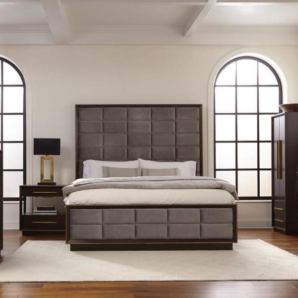 Durango Queen Bedroom Set - Smoked Peppercorn - Brown - 4-Piece 