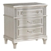 Evangeline 3-Drawer Nightstand - Silver Oak - COA3308