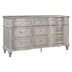 Evangeline 9-Drawer Dresser - Silver Oak